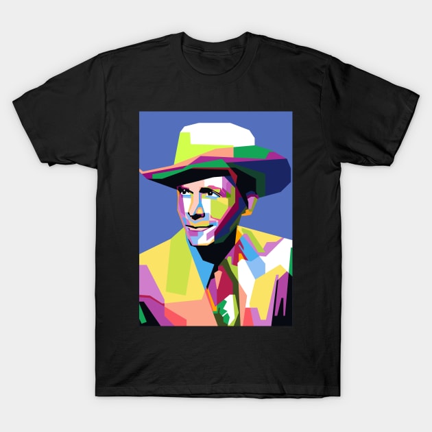 Abstract Hank Williams in WPAP T-Shirt by smd90